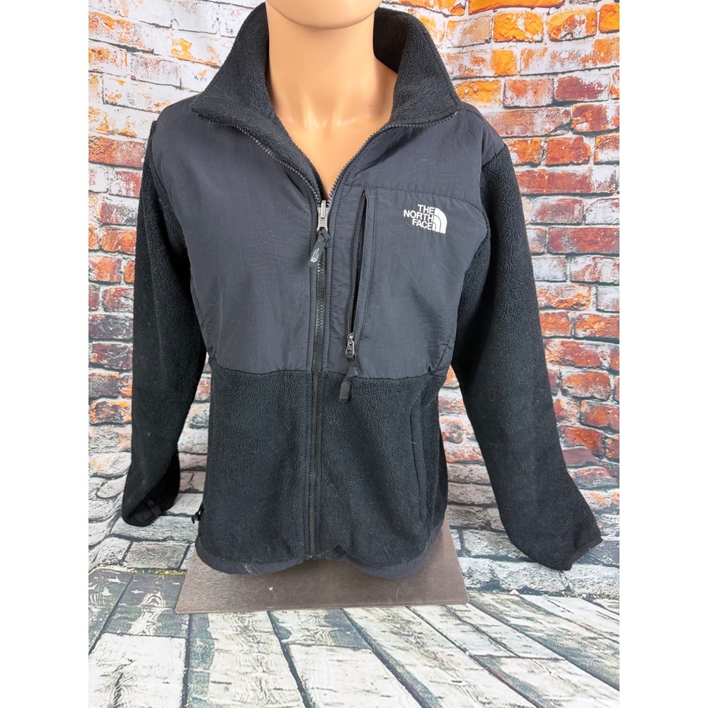 The North Face Denali Polartec Fleece Jacket Womens Large Black Full Zip Coat